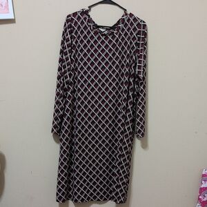 Elegant Geometric Patterned Dress